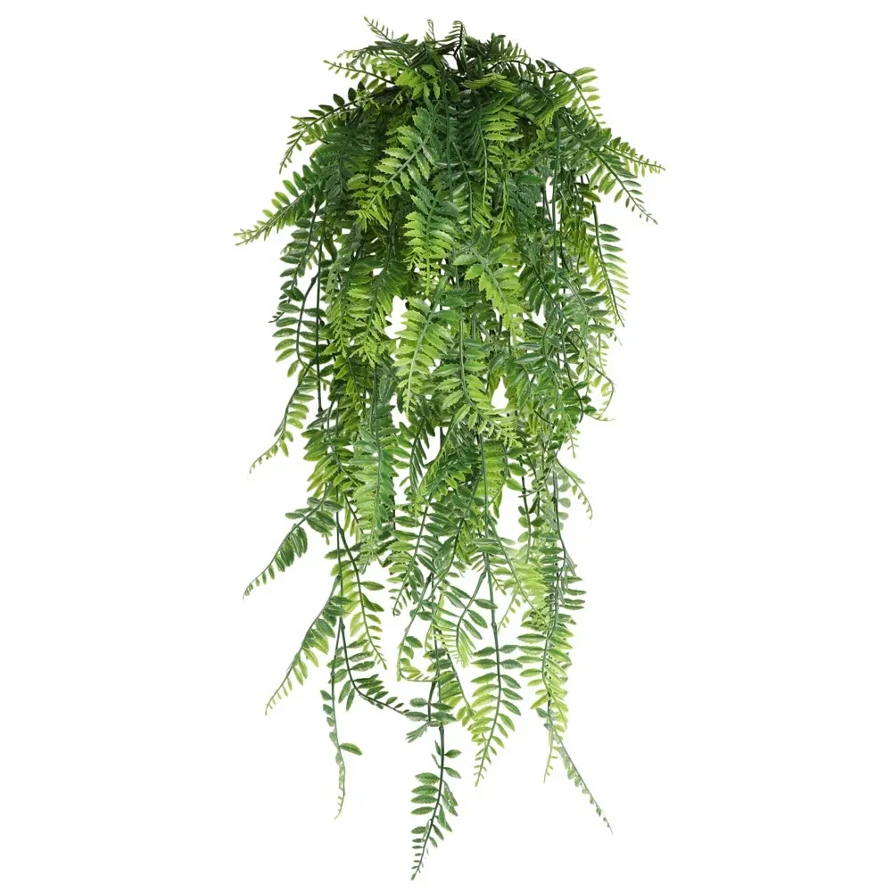 80cm Persian fern Leaves Vines Home Room Decor Hanging Artificial Plant Plastic Leaf Grass Wedding Party Wall Balcony Decoration - Image 6