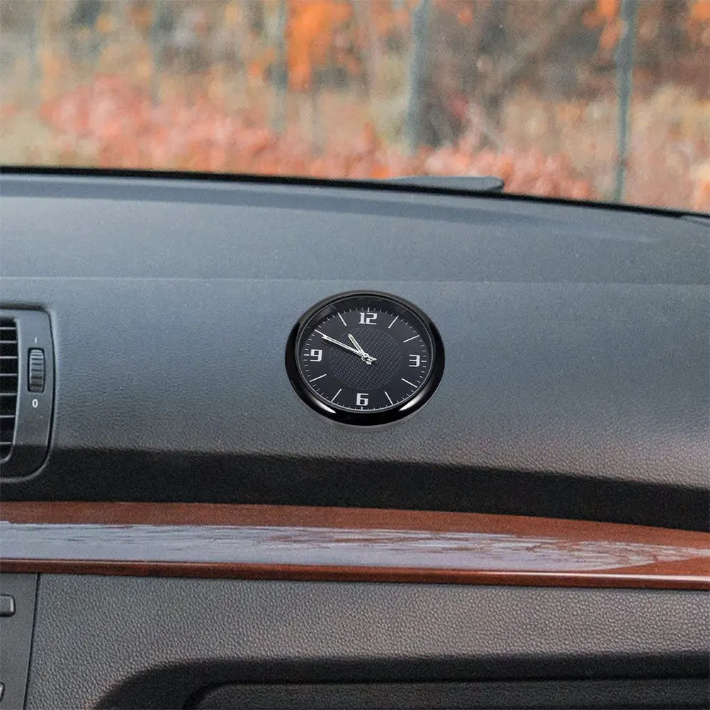 

2pcs Car Clock Stick On Dashboard Waterproof Air Vent Watch Accessories Black Digital Clock For Car Strong Adhesive Easy