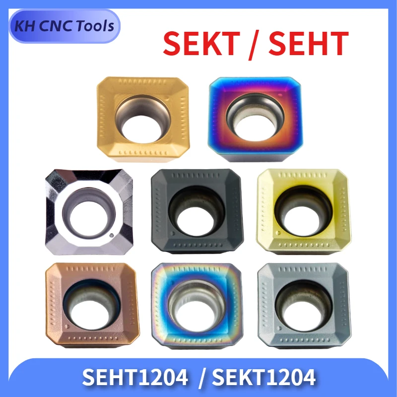 

SEKT1204 Insert face milling cutter head KM12 milling cutter head 45 degree square cutter SEHT1204 Insert blade SEHT SEKT 1204