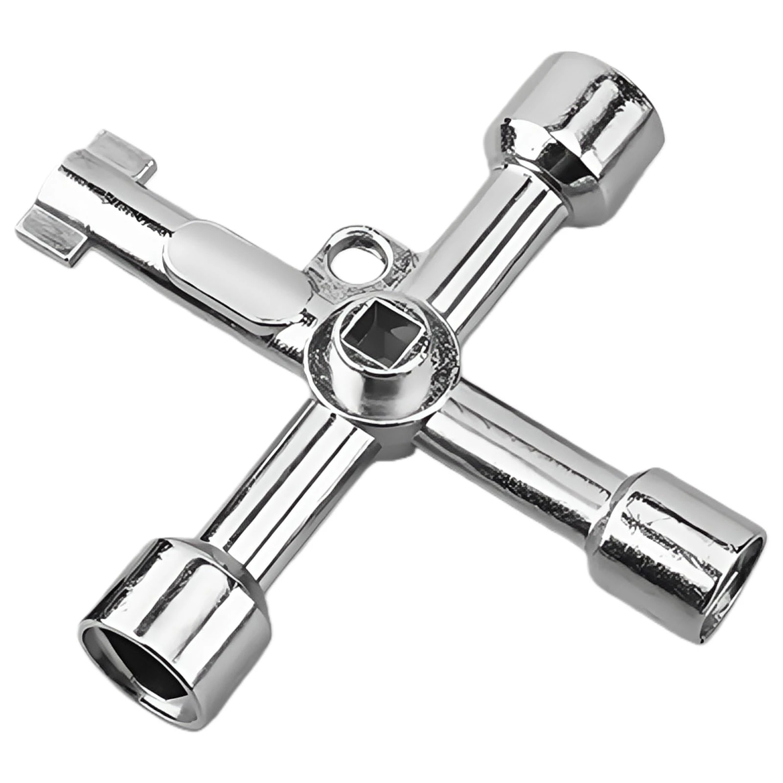 1pc Multi-functional Cross Wrench, Removal Tool for Faucets and Angle Valves, Universal for Household Water Pipe Maintenance