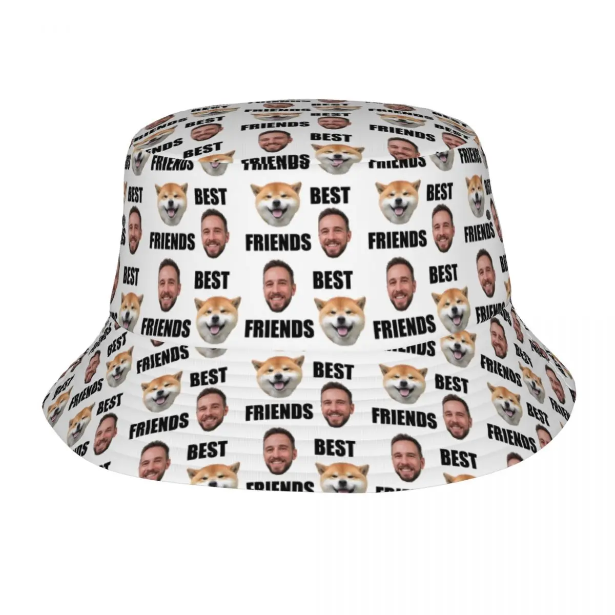 

Women Men Bucket Hat Personalized DIY Your Picture Summer Outdoor Fishing Hat Best Friends Your Pet Dog Cat Panama Hat Gift Idea