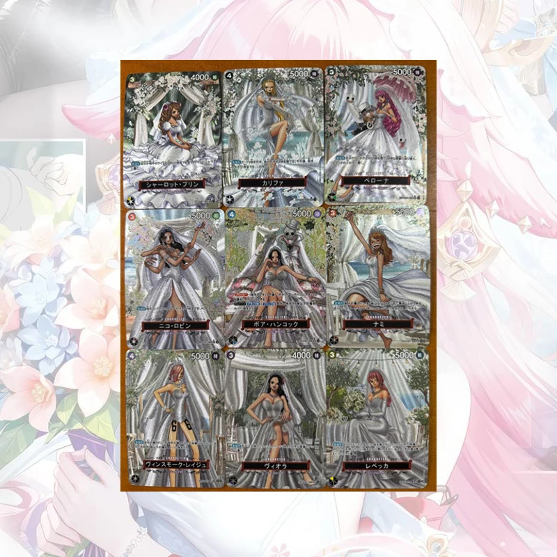 Anime One Piece Diy Homemade Color Flash Cards Nico Robin Boa Hancock Nami Nefertari D Vivi Yamato Uta Collectible Cards view 2