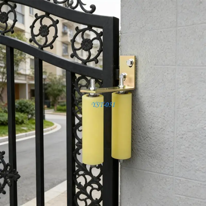E15A Heavy Duty Rutsche Tor Führungsrolle Nylon Positionierung Pulley Schiebe Tor Hardware Tor Zubehör Einfach Zu Installieren