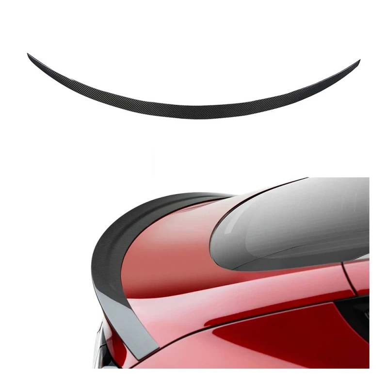 Car Accessories Dry Carbon Exterior Upgrade Surround Model Y 2021-UP Anti-Rear Trunk Spoiler Wing Auto Accessories