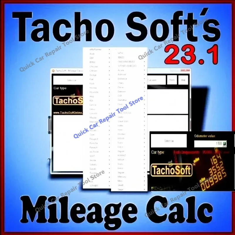 2026 hot new TachoSoft Modify Mileage Calculator 23.1 SOFTWARE car mileage calculation EEPROM ECM English for Peugeot for Jeep