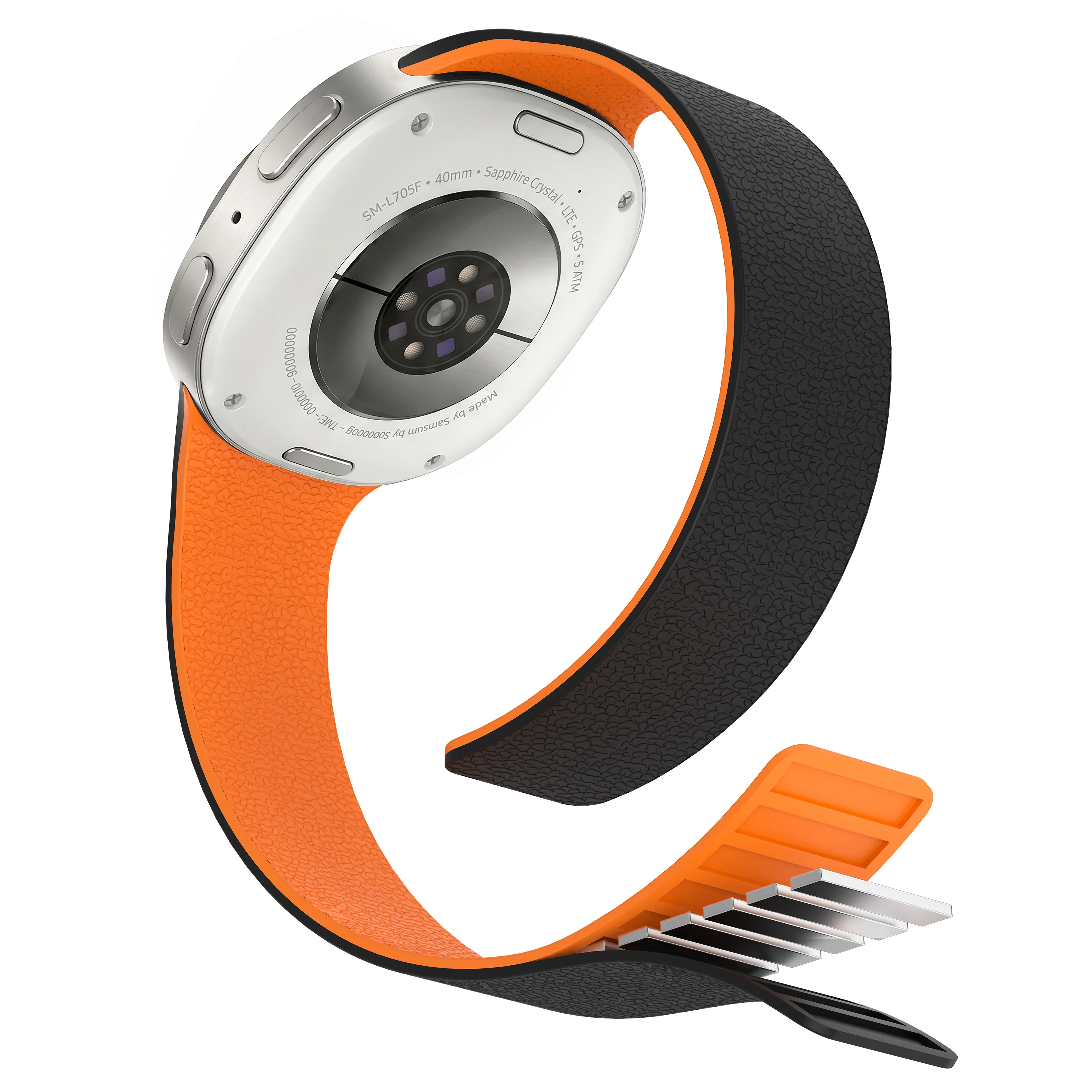 Magnetic Silicone Band For Samsung Galaxy Watch 9 8 Strap 44mm 40mm Sport Bracelet Correa Galaxy Watch8 Classic 46mm Accessories
