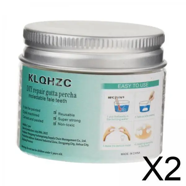 Thermal Fitting Granule Repair Kit Easy to Shape Temporary Filling Material for Cosmetic Gaps Halloween Masquerade
