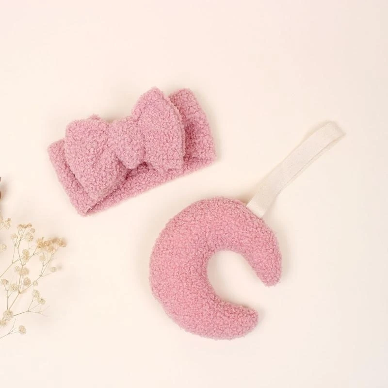 

J15U повязка для волос и наборы зажимов для прорезывателей в форме луны, универсальный держатель для соски «Луна» и наборы для