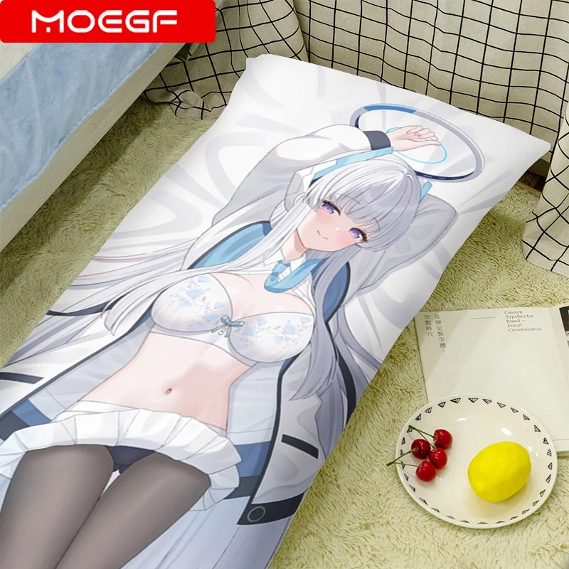 

Blue Archive Ushio Noa Cosplay Hugging Body Pillowcase Long Dakimakura Cover Costume Otaku Throw Pillow Case