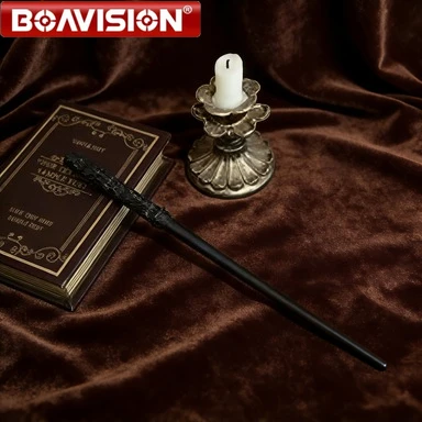 Varita Mágica Luminosa con Efecto de Fuego, Gama Completa, Accesorios de Magia de Harry, para Halloween, Navidad, Cosplay, Regalo Divertido para Niños y Fans