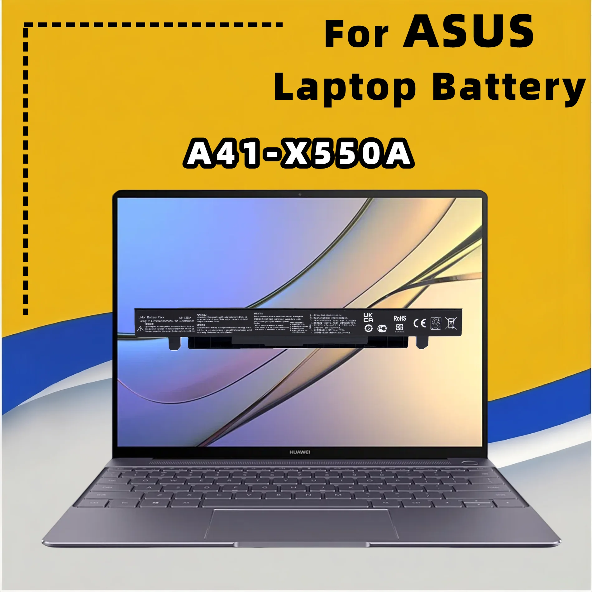 

FRLESUI For ASUS A41-X550 A41-X550A X550 X550C X550B X550V X450C X450LA X452 X452E A41-X550A Laptop Battery 13 Months Warranty