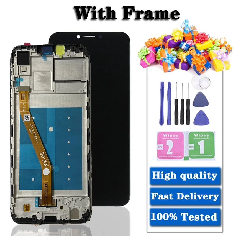 Tested For Huawei Honor Play COR-L29 COR-AL00 LCD Display Screen Touch Panel Digitizer With Frame For honorplay lcd