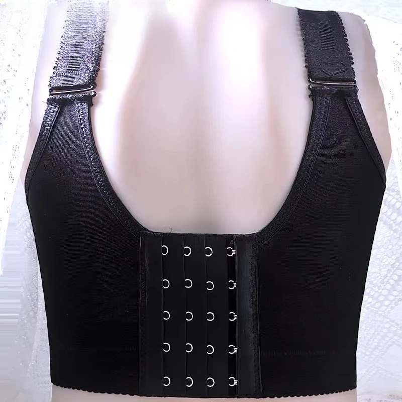 Sexy krajková podprsenka s kosticemi pro plnoštíhlé ženy s push-up efektem - plně zakrývající spodní prádlo pro křivky, široká boční křidélka a tenké košíčky, opora pro velké poprsí - náhled 3