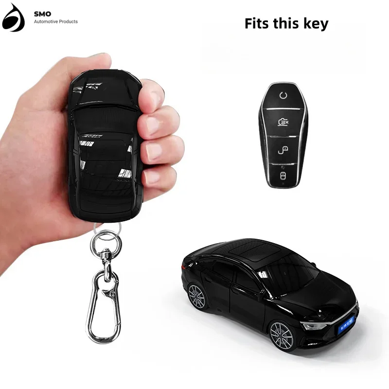 

For BYD Han Key Cover with Lights Car Keyfob Car Model Key Protector Auto Accessories Creative Personalized New