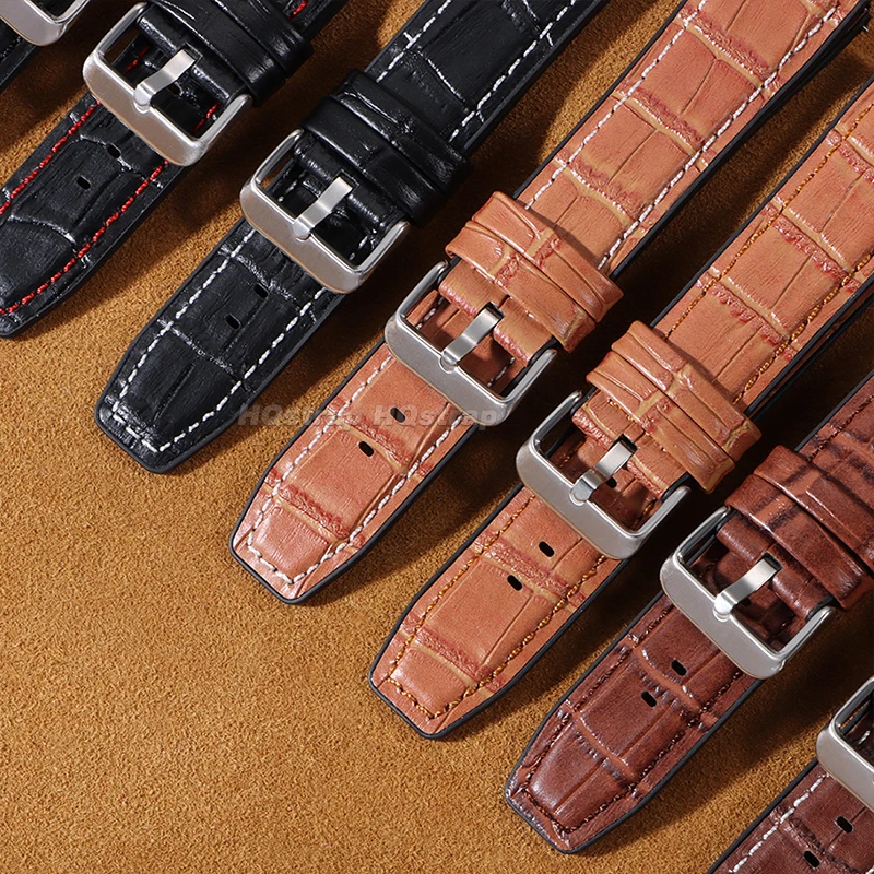 Силиконовый кожаный ремешок 20 мм 22 мм для Huawei Watch GT2 GT3 42 мм 46 мм, быстросъемный сменный браслет для часов для мужчин и женщин