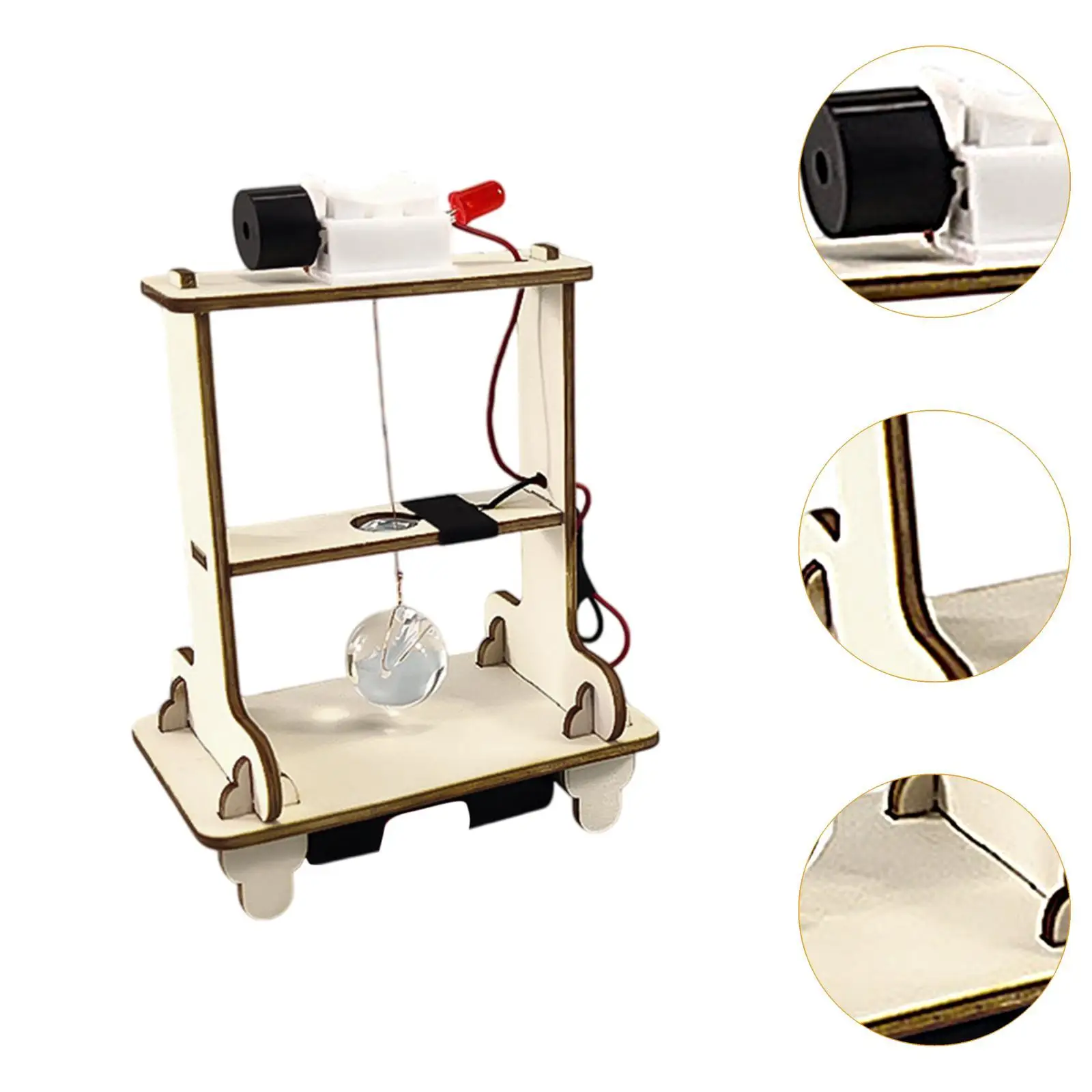 DIY Quake Alarm Holz Wissenschaft Stamm Bildung Handwerk DIY Wissenschaft Experiment Modell für Anfänger Jungen und Mädchen Teenager Kinder