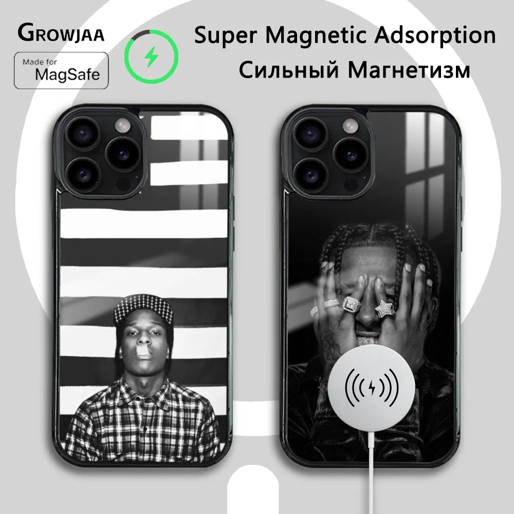 A-A$AP R-Rocky A-ASAP Rap Rapper Phone Case For IPhone 16 15 14 13 12 11 Pro Max Plus Mini Magsafe Mirror Wireless Magnetic Cove