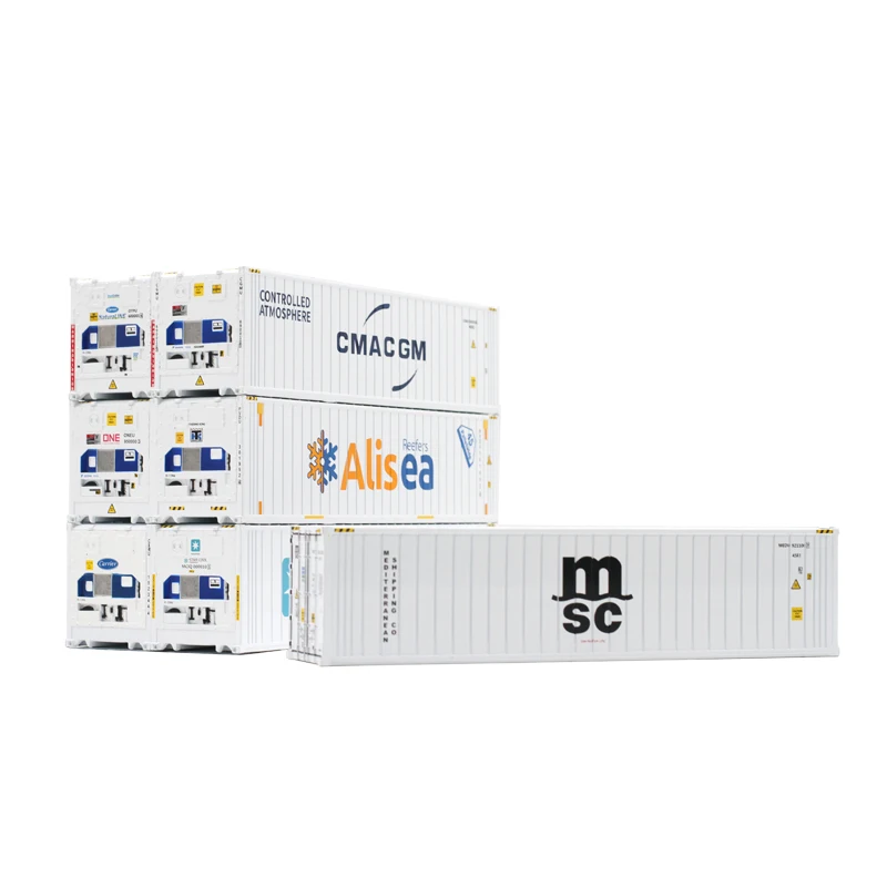 Collectible Diecast Toy Model Gift 1:50 Scale ONE,MSC,CMA CGM 40 Foot Refrigerated,Cold Chain Ship, Truck Container Model