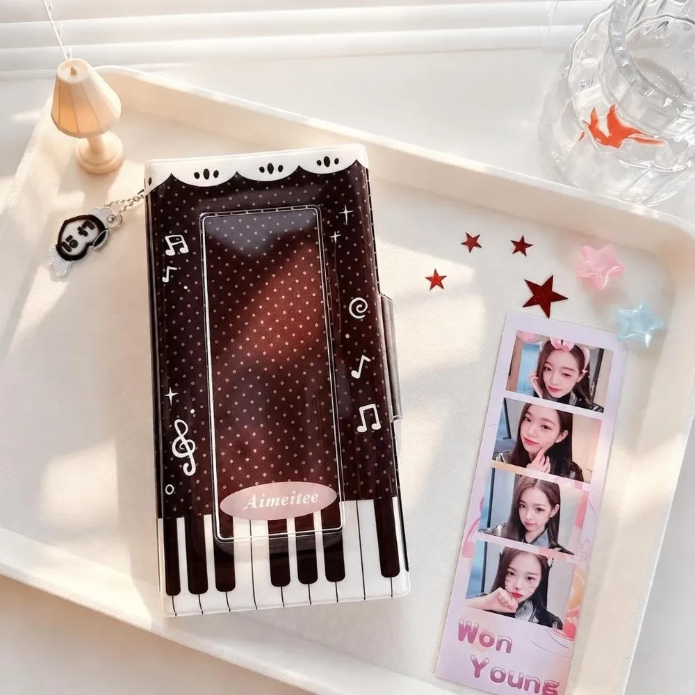 Sweet Bow Wing Design 4-grid Photo Album Waterproof Large Capacity Photocard Binder Ticket Souvenir Book