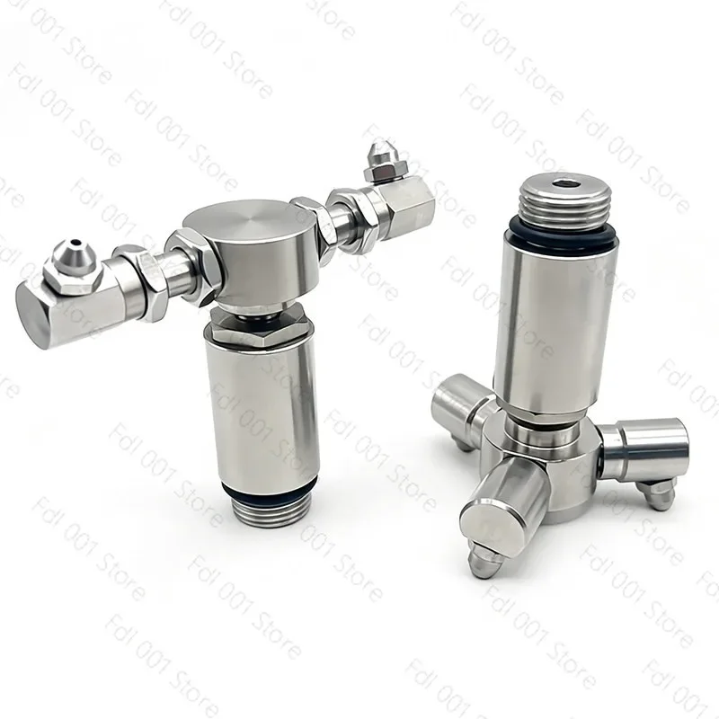 Stainless Steel Rotating Nozzle Car Washing Machine 360 Degree Automatic Cleaning High Pressure Flushing Industrial Dust Removal