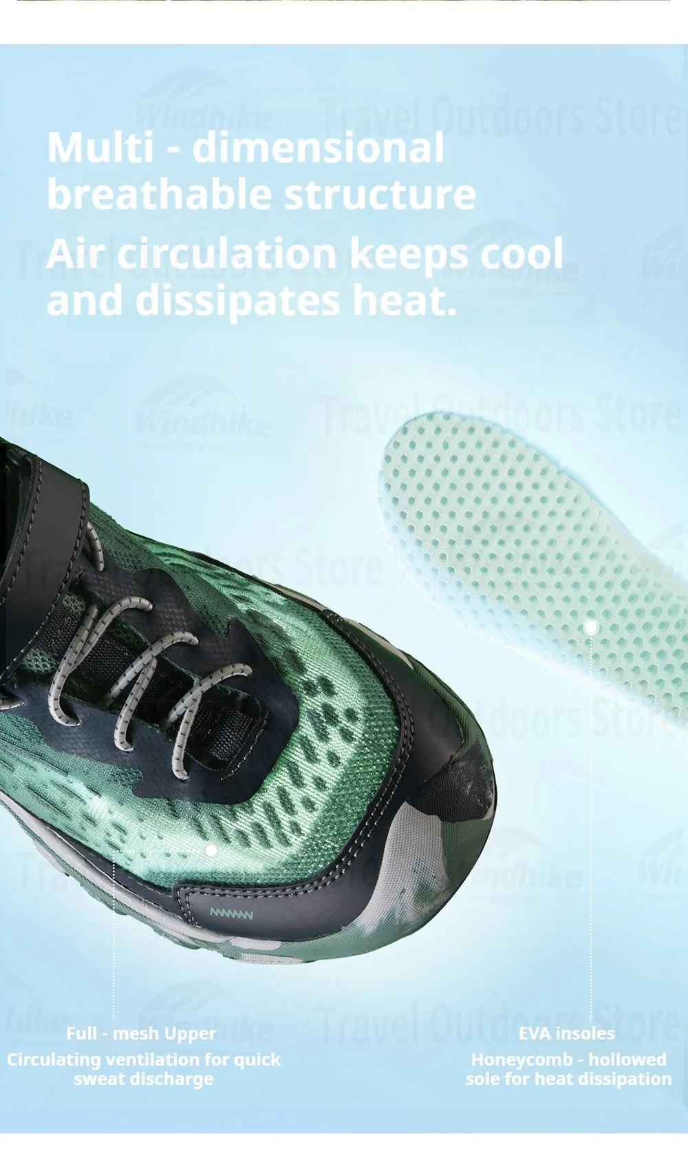 Naturehike Kids' Non-slip Lightweight Hiking Sneakers Anti-Slip Tape Walking Shoes Outdoor Travel Sneakers for River Tracing