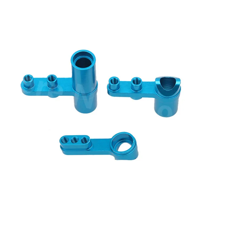 HSP Baja 102057 122057 (02025 02075) Aluminium-Lenkungsservo-Saver, komplettes Teile-Upgrade für 1/10 RC-Car CNC 94122 XSTR POWER