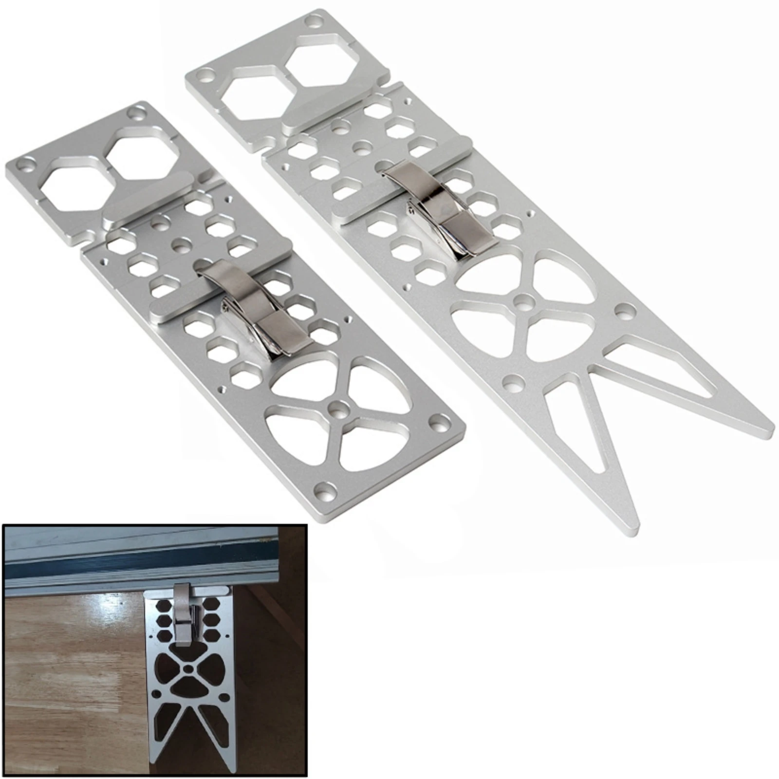 Track Saw Guide Plate Metal 90-Degree Cutting Guide Woodworking Tool Silver