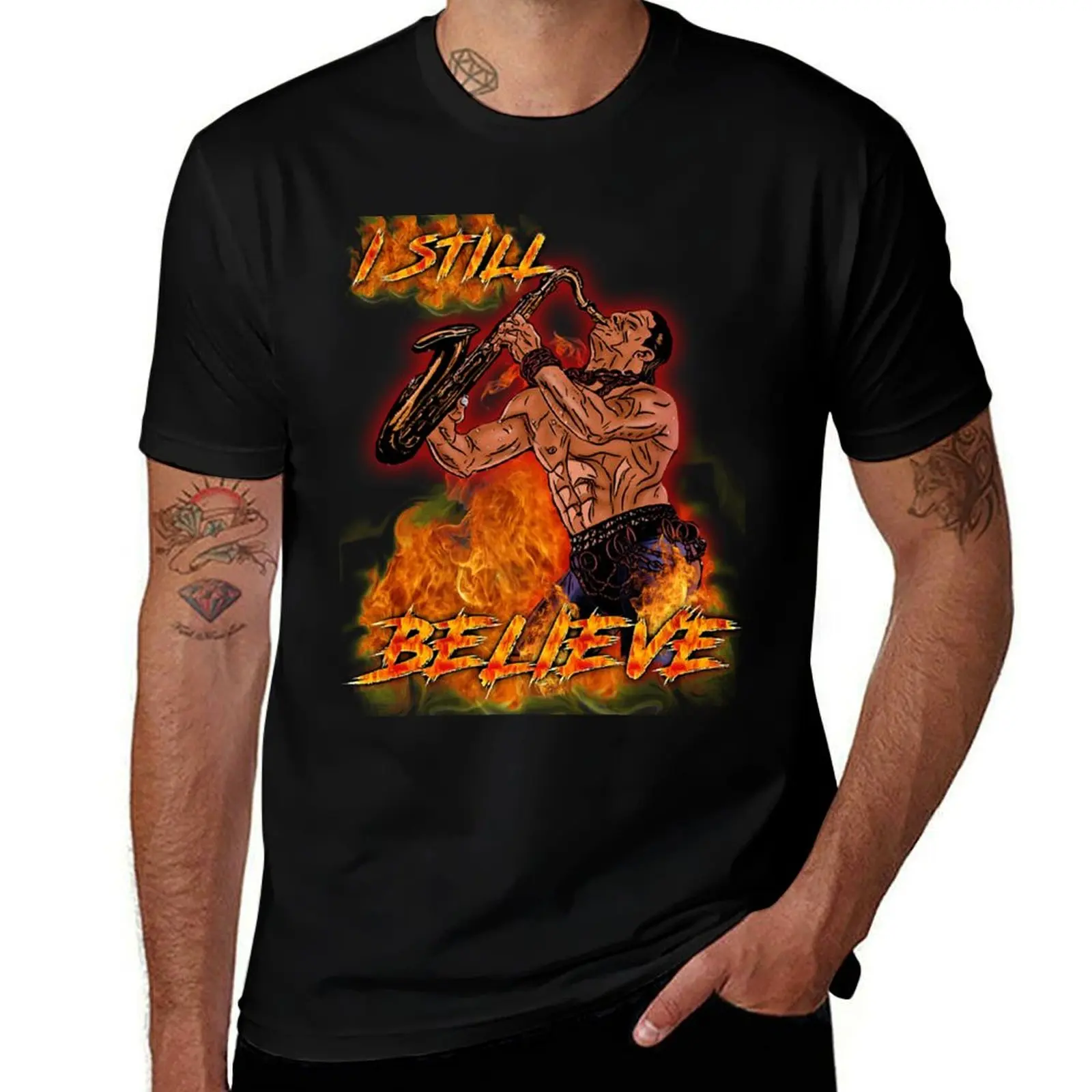 

Lost boys - sax man T-Shirt t shirts for man slim fit man t shirts cotton