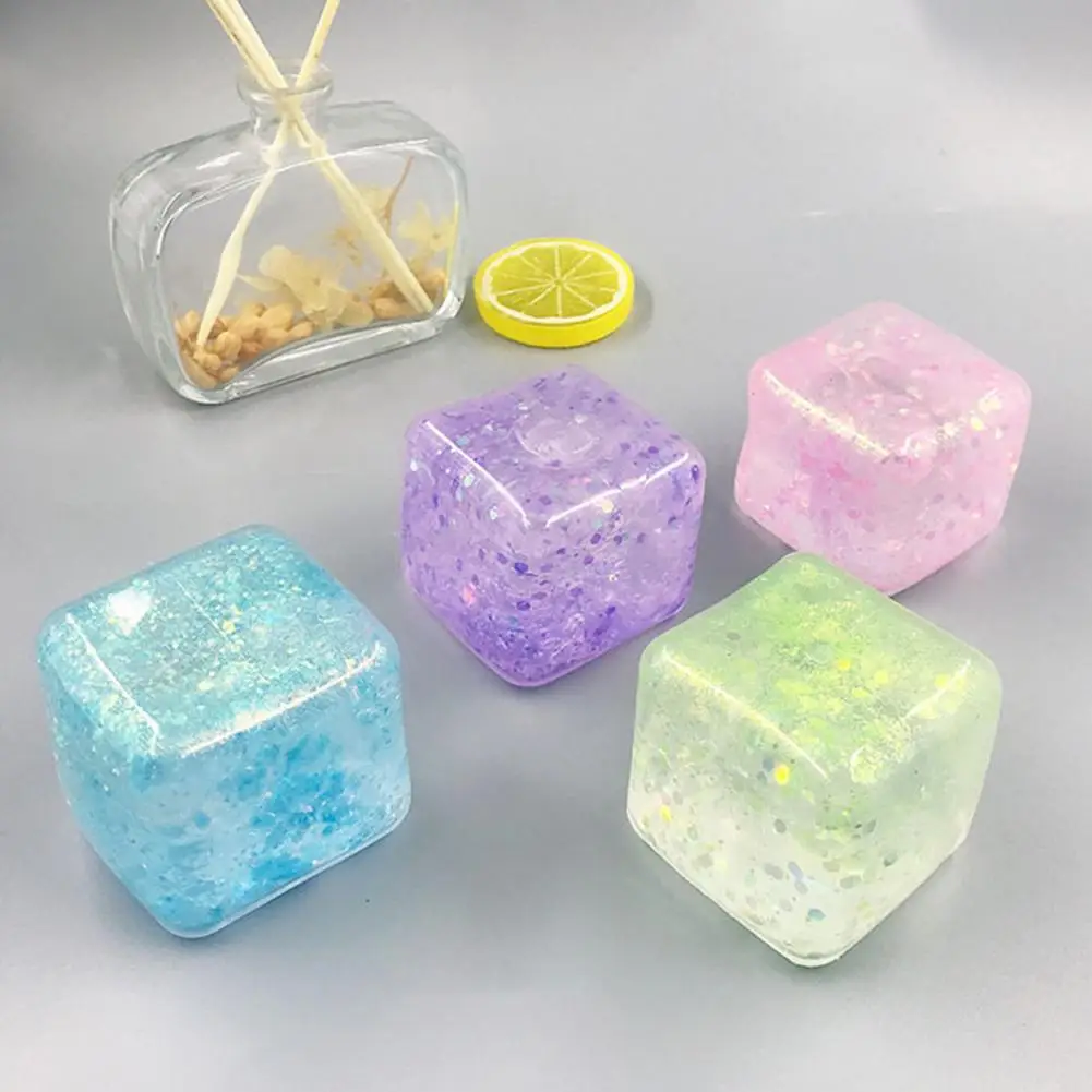 

Anti-stress Multicolor Sensory Squeezing Ice Cube Anti-stress Toy Party Favor