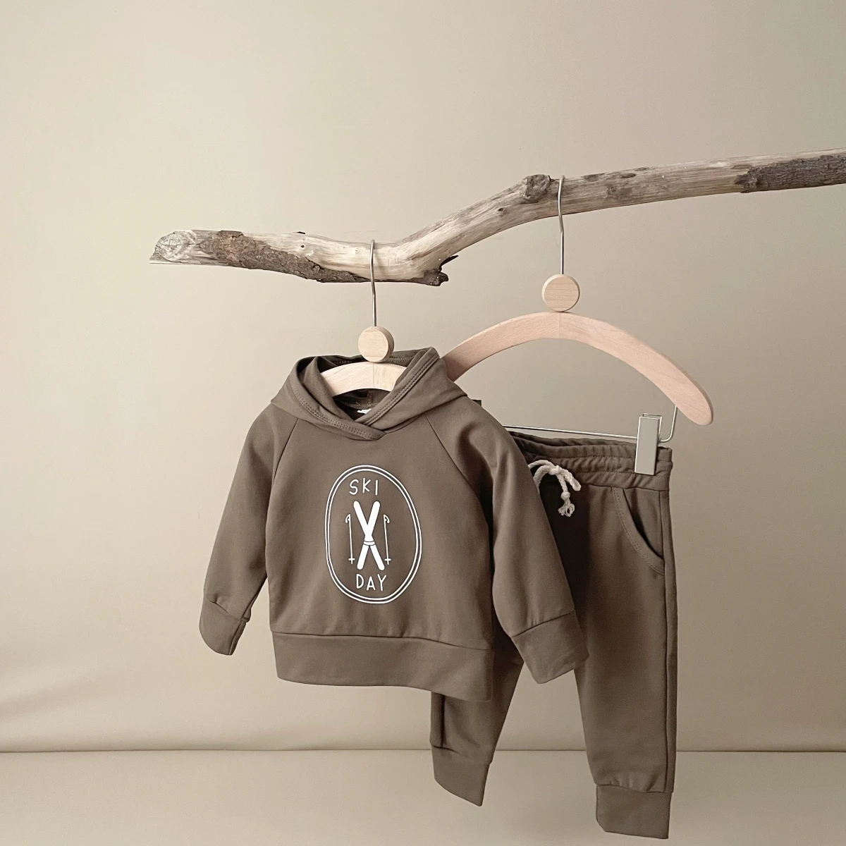 Cotton Kintting Clothing Sets Baby Boys Girls Spring Autumn Loose Tracksuit Hoodie+Pants 2PCS Sets Letter Clothes Outfits 0-3Y