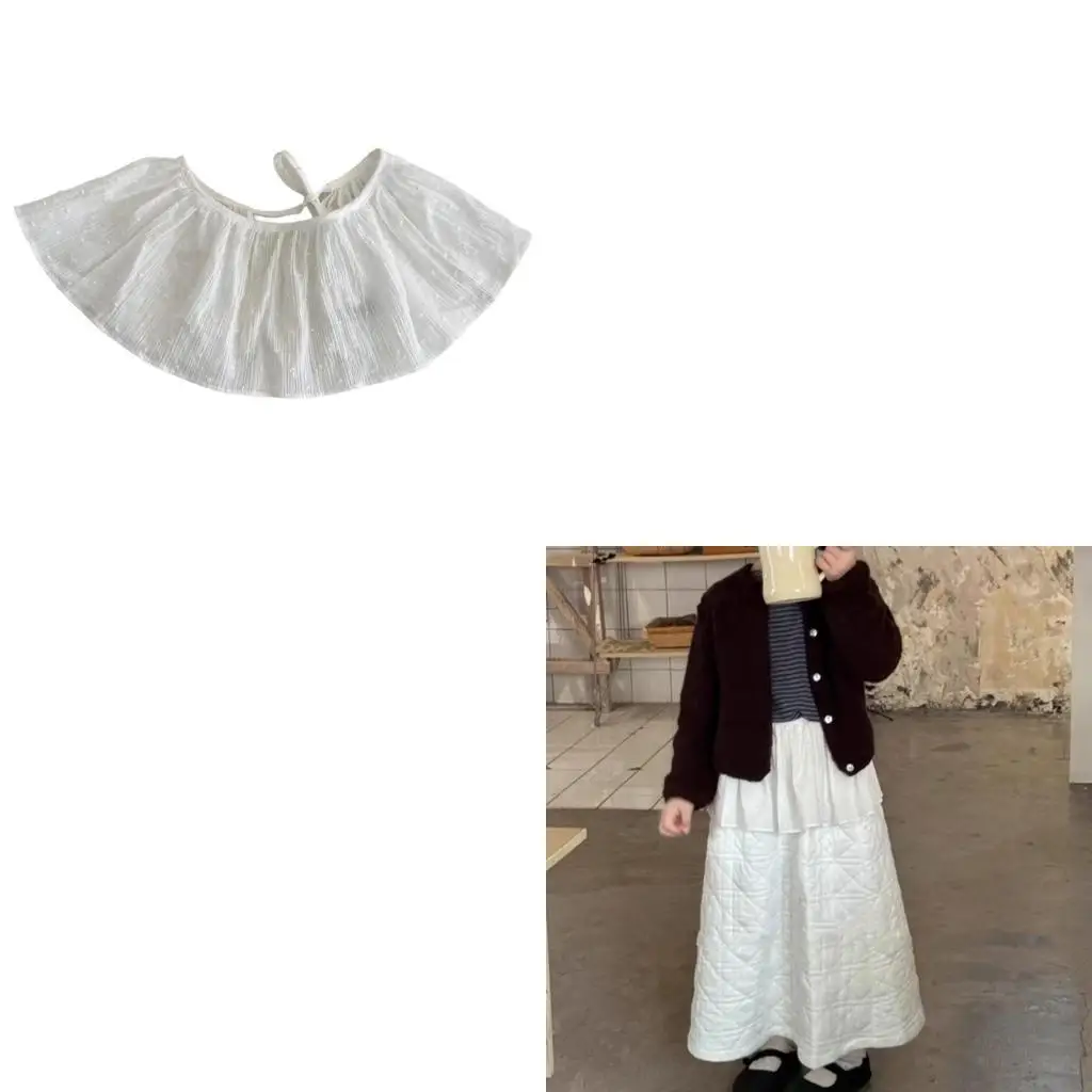 

Toddler Decorative Apron Lovely Princess Girls Party Skirt Ensures Comfort Wear 4XBC