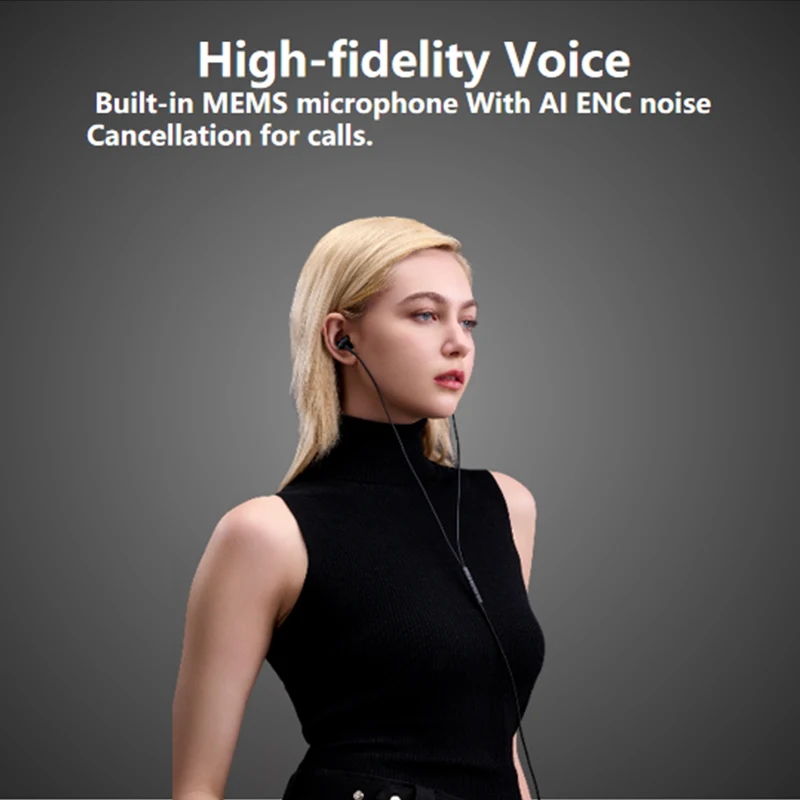 1MORE auriculares P20 con cable en la oreja deportes tipo C HIFI auriculares de alta resolución ENC micrófono con micrófono para Cable de Audio Xiaomi