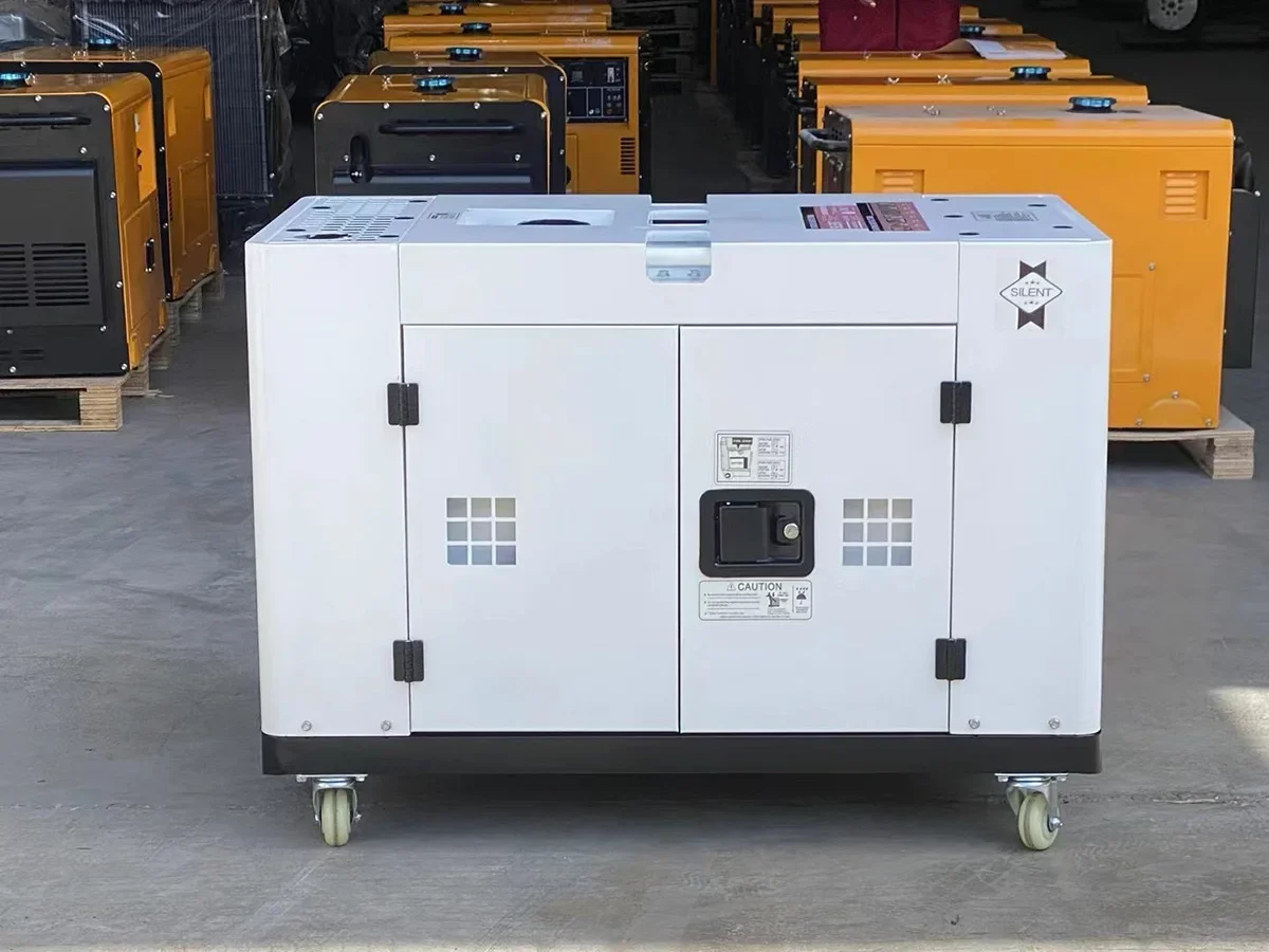 NPC Customisable Power Tech Diesel Generator Water Cooled Home Use Silent White Diesel Generator For Ghana