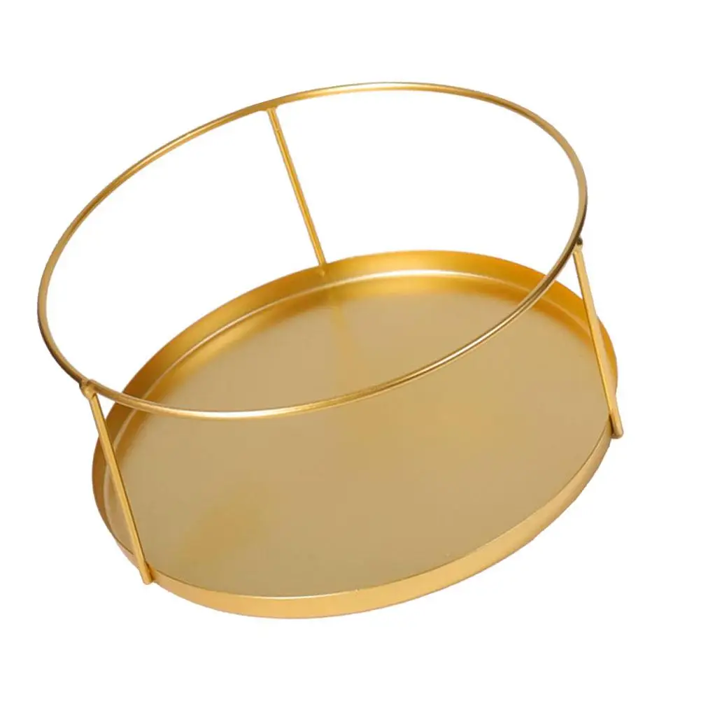 

Iron Jewelry Storage Tray Display Plate Home Adornment Nordic Style Fashion Creative Great Storage Suitable Personal Use Stores
