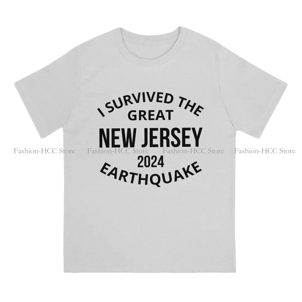 I Survived The NYC Earthquake Polyester TShirt for Men Cool Soft Leisure Sweatshirts T Shirt High Quality New Design