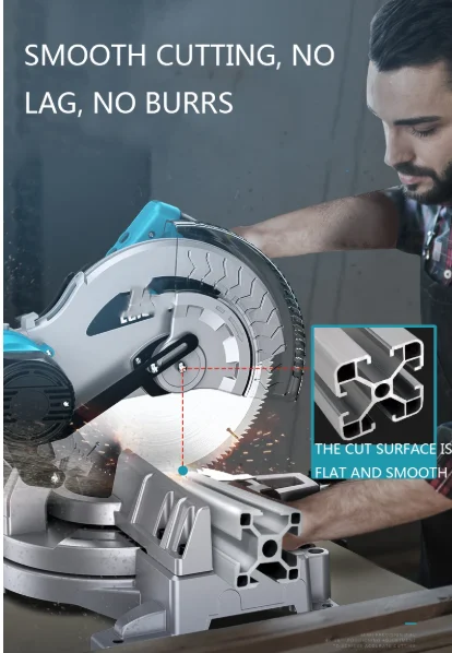 1pc 10 Inch Electric Aluminum Sawing Machine 220V 2180W Stainless Steel Aluminum Wood Laser Miter Saw