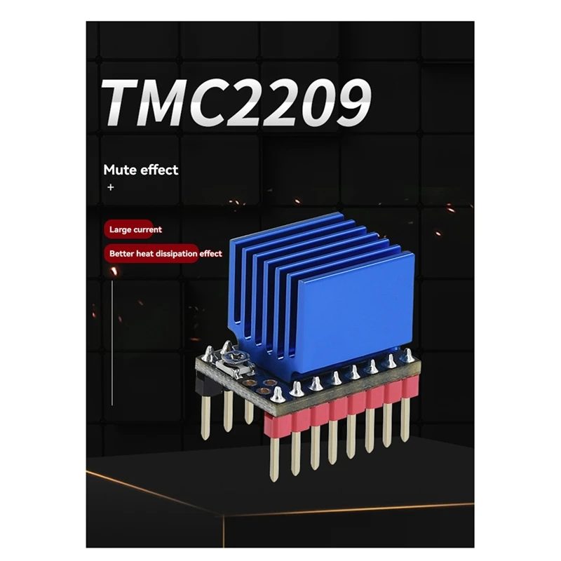 TMC2209 V2 Stepper Motor Driver 2,5A Uart Ultra Senyap untuk Printer 3D untuk Motherboard MKS Gen L, SKR V1.3 & V1.4