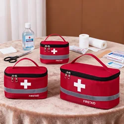 Multi-Role Oxford Cloth Storage Bag Large Capacity Household Medical Pack Portable Outdoor Trip Medicine Preserve First Aid Kit