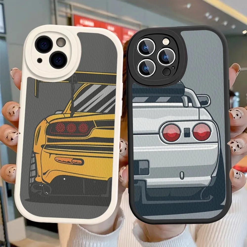 

JDM Tokyo Drift Sports Car Male Men Phone Case Hard Leather For iPhone 14 13 12 Mini 11 14 Pro Max Xs X Xr 7 8 Plus Fundas