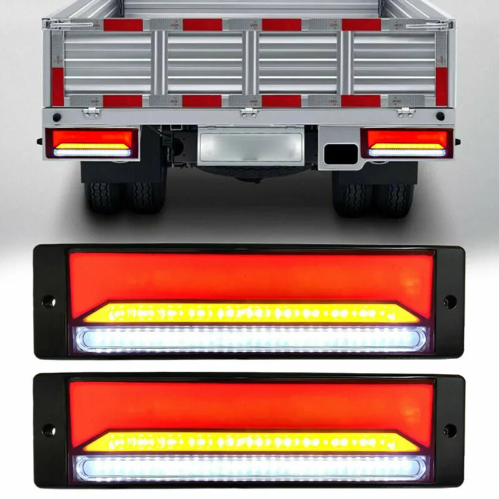 2PCS 147LED 12Inch LED Waterproof Taillight Kit RV Trailer Truck Rear Turn Signal Light 12V