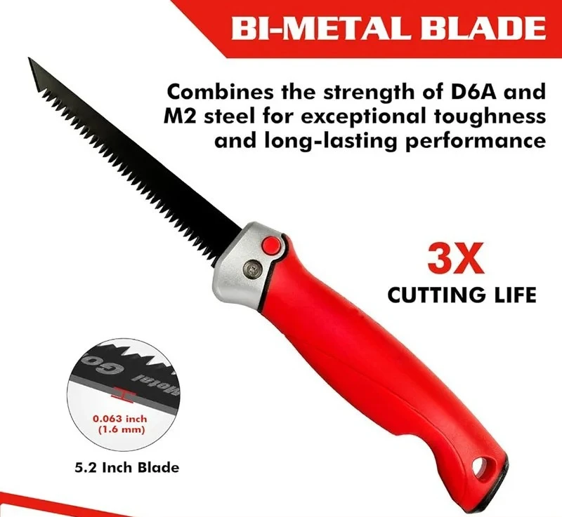 

Портативная уличная многофункциональная деревообрабатывающая пила ручной работы, оснащенная фанерной ручкой с мягкой ручкой, прочная и долговечная.