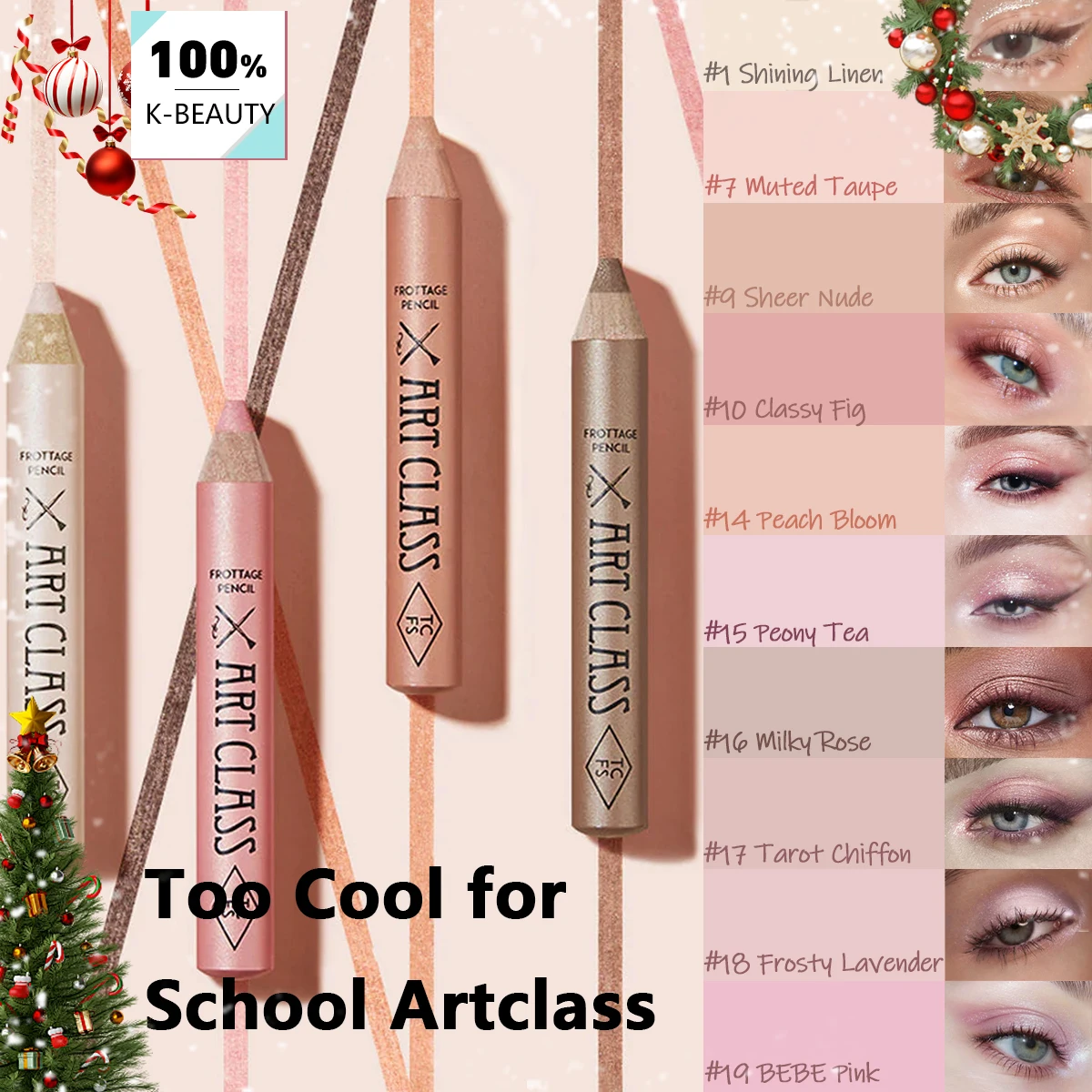 Too Cool For School Artclass Frottage Pencil,Highly Pigmented,Under-Eye Brightening,Korean Cosmetic,K-Beauty,Korean Makeup