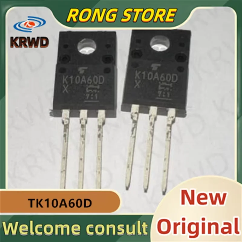 10PCS K10A60D New and Original Chip IC TK10A60D(STA4,X,M) TK10A60D 10A60D TO-220