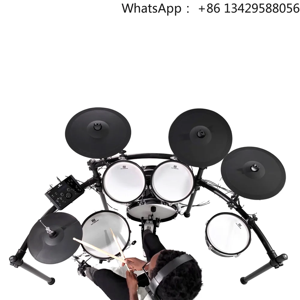 Best-Selling PDX790 Advanced Electronic Drum Set Factory Direct Made Aluminum Steel Mesh PVC Percussion Instrument Steel Chamber