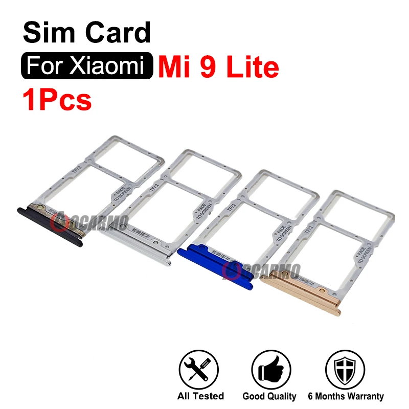 1Pcs Sim Tray Sim Card Holder Nano Slot Replacement Parts For Xiaomi 9 Lite Mi 9Lite