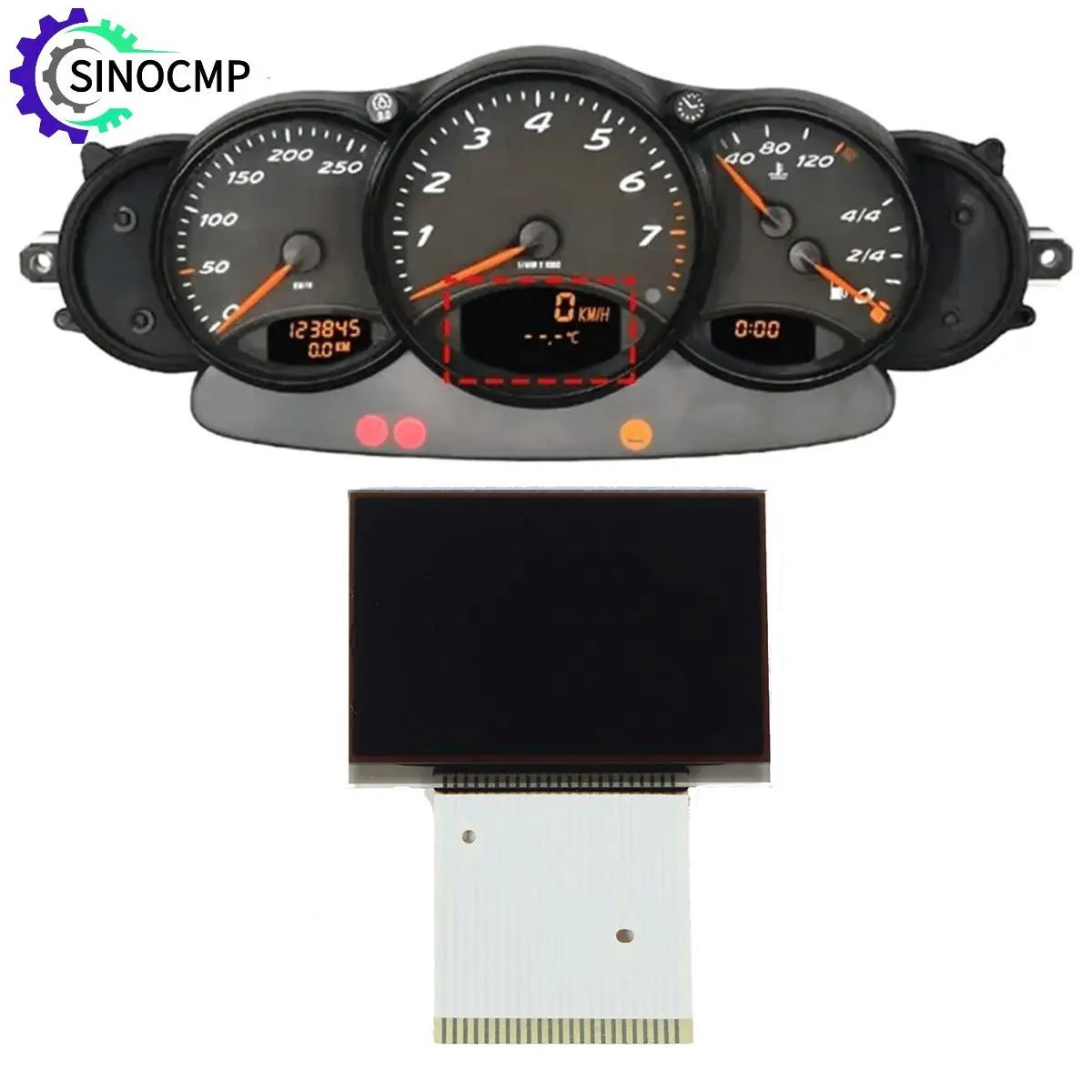 

Средняя версия KM, ЖК-дисплей приборной панели 9866411060570C 9866411030070C 9966411040270C для Porsche 911 996 Boxster 986 1996-2002 гг.