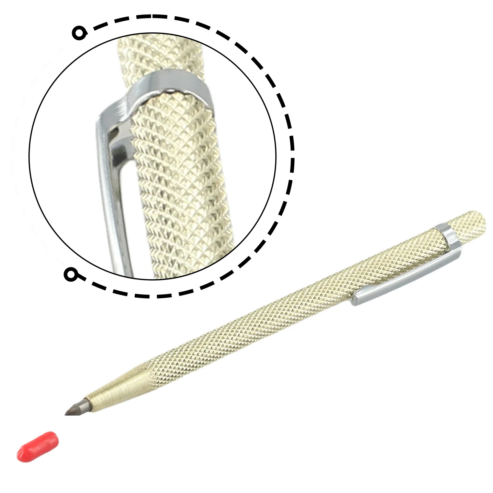 Scriber Glass Tile Cutter Accessories Replacement Gold And Silver Metal Tile Cutting Pen For Marking Glass Tiles Carbide Scriber