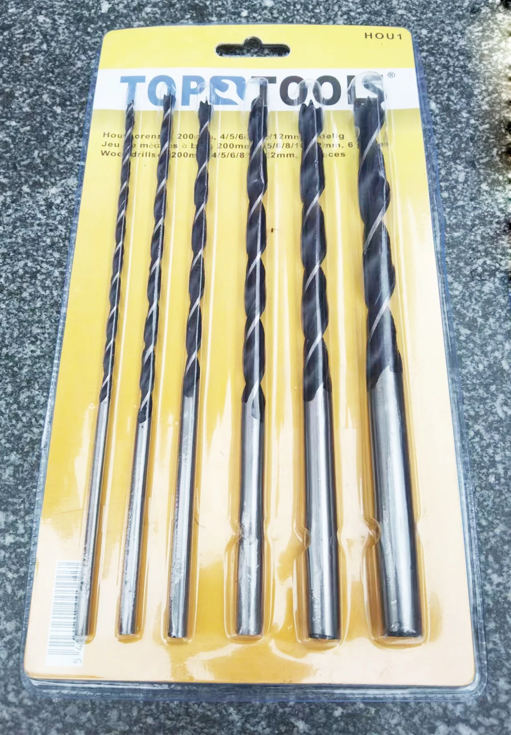 High Quality 200mm 6 Pcs/Sets Wood Drill Bit Twist Woodworking  DIY Carpentry Tool For Woodworking Tool
