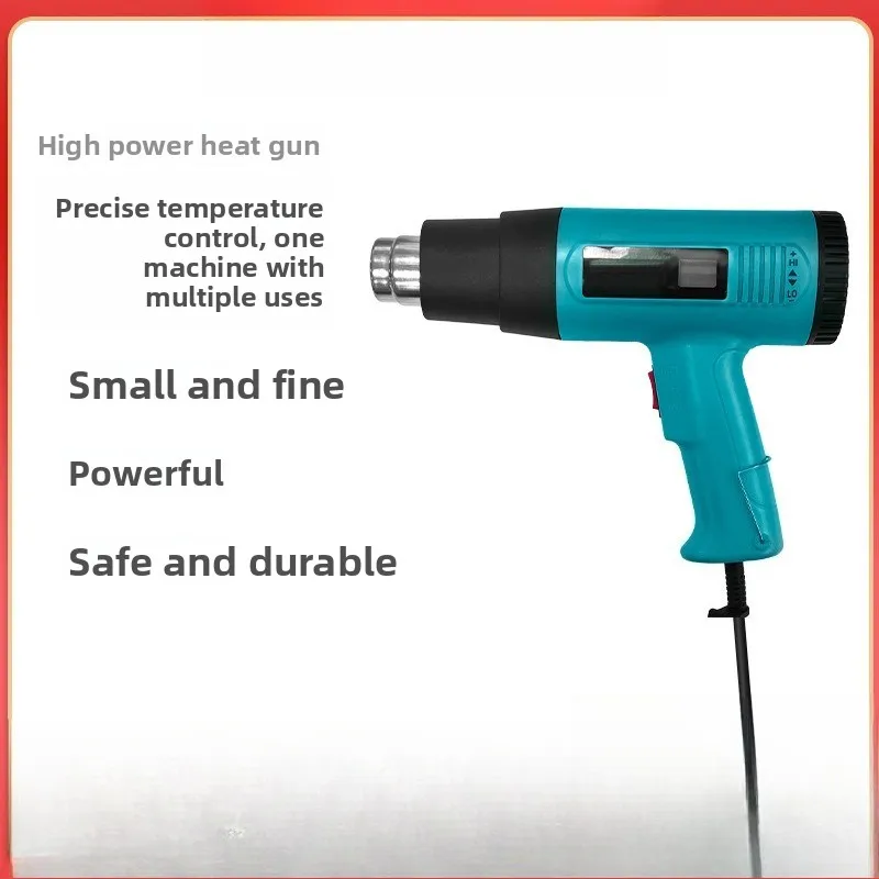 1600W Digital Display Hot Air Gun, Industrial Heat Blower for Tiling Grout, Vinyl Wrapping, Heat‑shrink Film