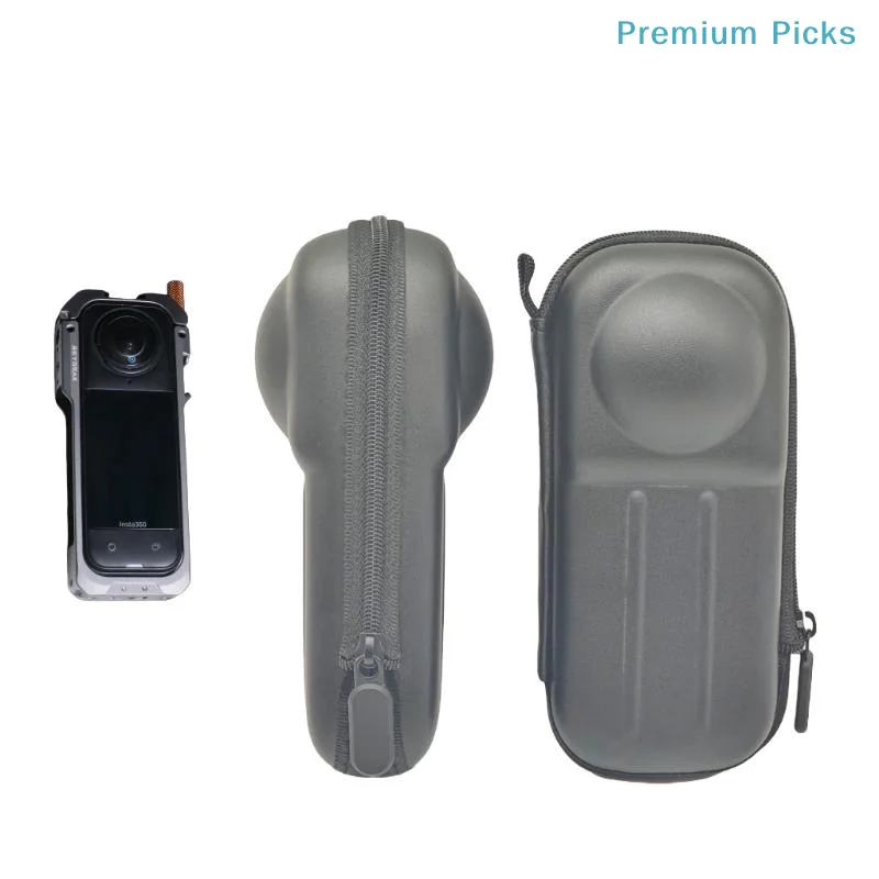 portable1Pcs Sports Camera Parts Storage Bag For Insta360 X4 X5 X3 X2 Accessories PC Lens Anti-fall Protector Cover